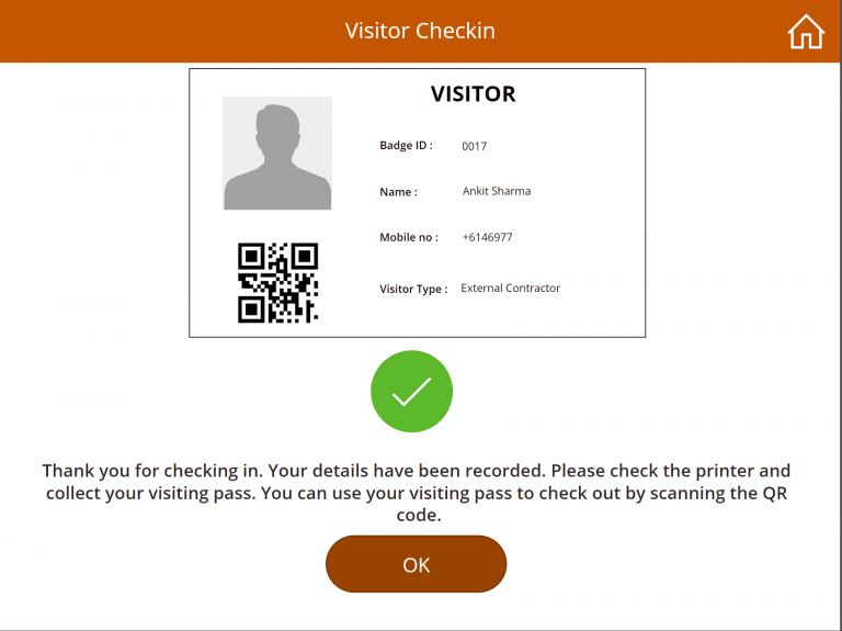 setup4 - Power app - Visitor badge